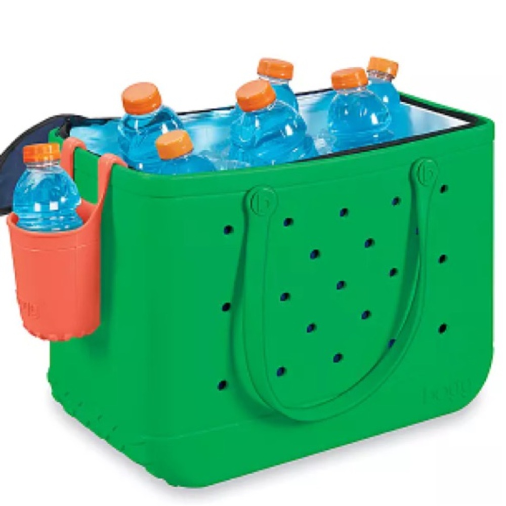 BOGG BAG NWT Bundle Sports Green Tote with Brrr Cooler & Cup Caddy